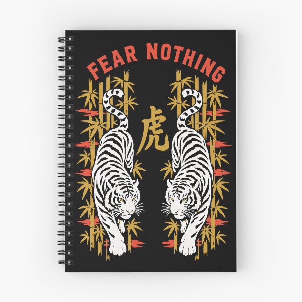 Item preview, Tora Fear Nothing - Sukajan Style Twin Tigers and Bamboo designed and sold by WAVE-JP.