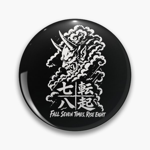 Item preview, Nanakorobi Yaoki Fall Seven Rise Eight - Oni Demon Kanji designed and sold by WAVE-JP.