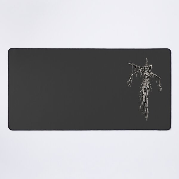 Item preview, The Hollow Scarecrow Dark Horror Scratchboard Art designed and sold by Ashen Threads Studio.