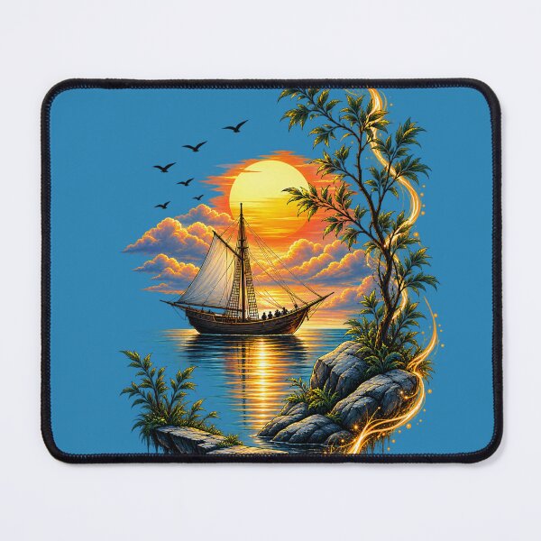 Item preview, Golden Voyage — Sunset Sailboat Adventure designed and sold by NestTshirt.