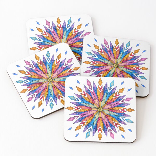 Item preview, Geometric Kaleidoscope of Radiant Colors designed and sold by Anas Arts.