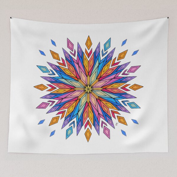 Item preview, Geometric Kaleidoscope of Radiant Colors designed and sold by Anas Arts.