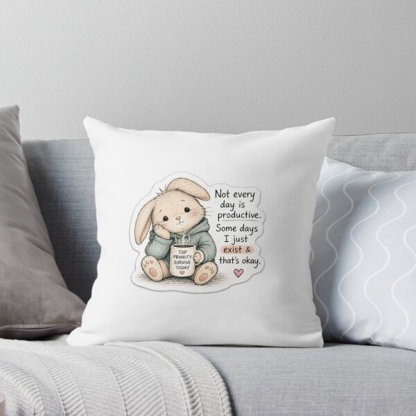 Item preview, Not everyday is productive. Some days I just exist & that's okay. designed and sold by Paw&Giggle.