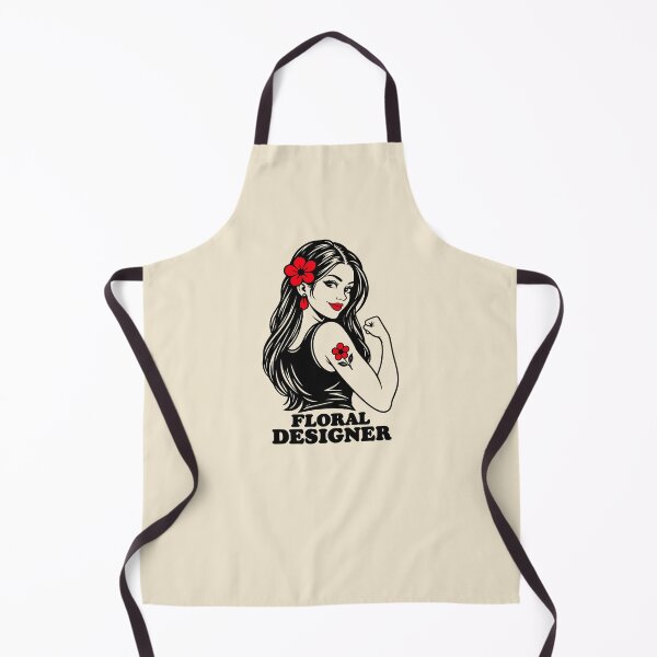 Item preview, Retro Floral Designer Strong Woman designed and sold by MavtM.