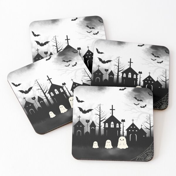 Item preview, spooky horror halloween night mansion ghosts designed and sold by brokenxice.