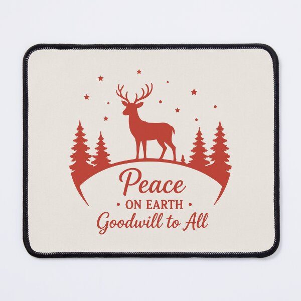 Item preview, Peace on Earth Goodwill to All – Festive Holiday Art designed and sold by Tklezardesigns.