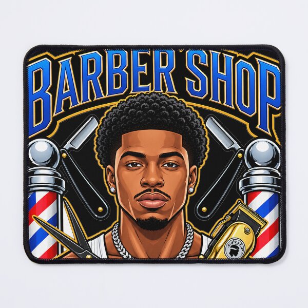 Item preview, Legendary Style Barber Shop - Black Barber Art designed and sold by ClauAndrade.