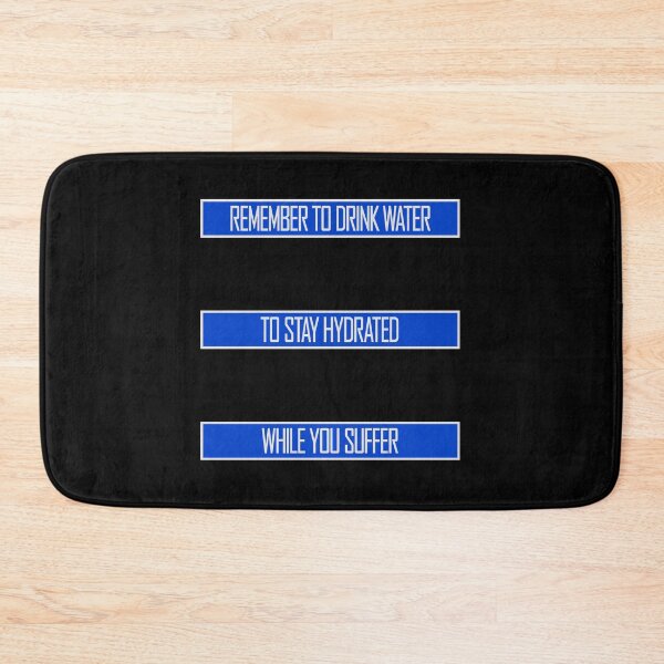 Item preview, Recuerda beber agua para mantenerte hidratado. Texto del logotipo designed and sold by shirt-o-mat.