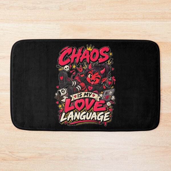 Item preview, Chaos Is My Love Language Little Demon Girl designed and sold by RatherCreative.