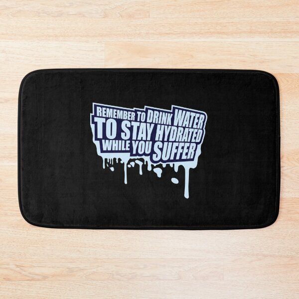 Item preview, Recuerda beber agua para mantenerte hidratado. Texto del logotipo designed and sold by shirt-o-mat.