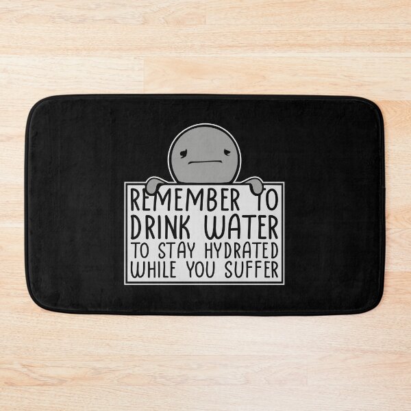 Item preview, Recuerda beber agua para mantenerte hidratado. Texto del logotipo designed and sold by shirt-o-mat.
