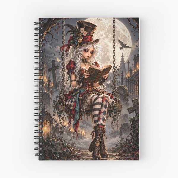 Item preview, Gothic Mad Hatter Reader on Graveyard Swing designed and sold by DudasAmiles.