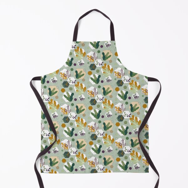 Item preview, Modern Botanical Hexagon Pattern for Plant Lovers designed and sold by Vibria Pattern Studio.