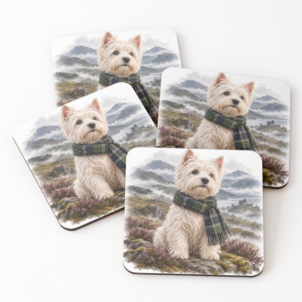Item preview, West Highland Terrier in Scottish Highlands designed and sold by CanArtVision.