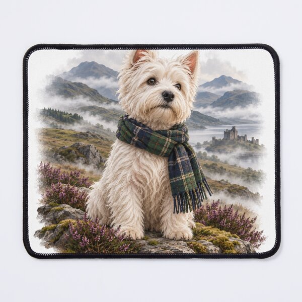 Item preview, West Highland Terrier in Scottish Highlands designed and sold by CanArtVision.
