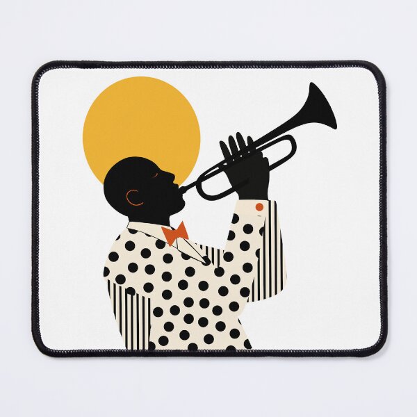 Item preview, Minimalist Trumpet Player Wall Art | Bold Jazz Music Print | Mid-Century Modern Musician Poster | Contemporary Brass Instrument Decor designed and sold by Studio pod Burom.