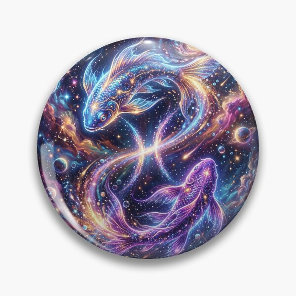Item preview, Pisces Zodiac Sign - Celestial Galaxy Art designed and sold by Lucid Dream Pixel.