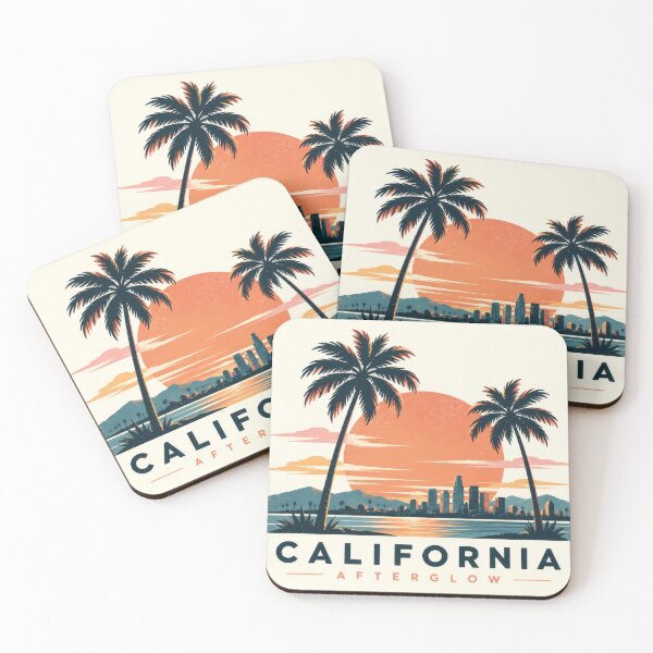 Item preview, California skyline with sunset view designed and sold by anytka.
