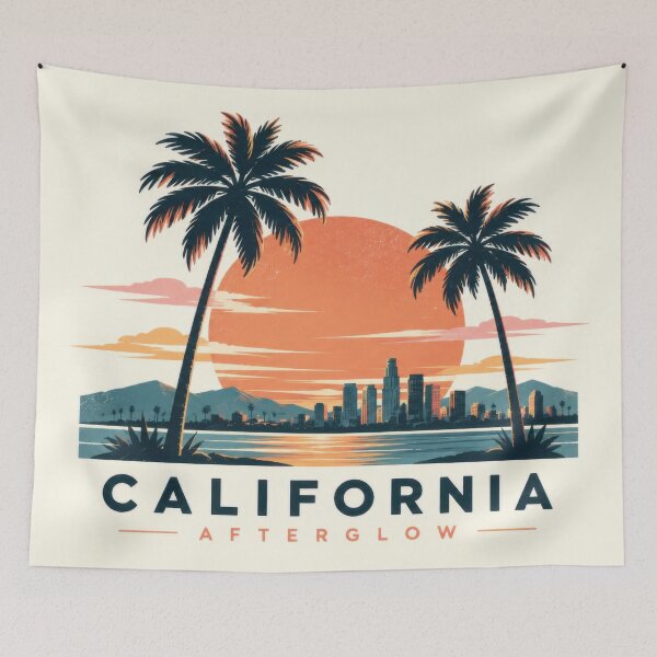 Item preview, California skyline with sunset view designed and sold by anytka.