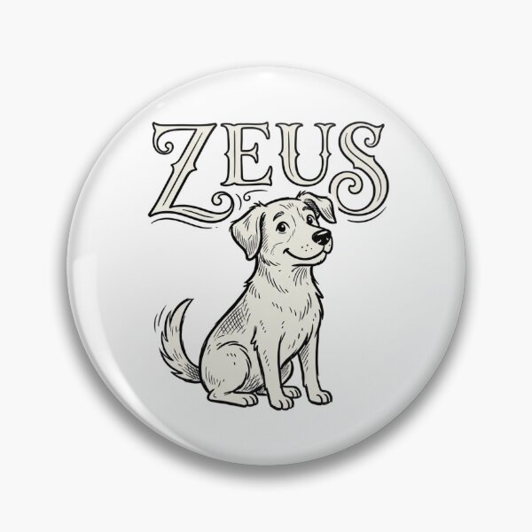 Item preview, Zeus Dog Sketch for Proud Zeus Pet Parents and Loyal Pup Lovers designed and sold by raedattia.