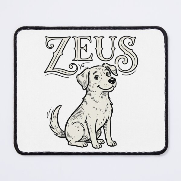 Item preview, Zeus Dog Sketch for Proud Zeus Pet Parents and Loyal Pup Lovers designed and sold by raedattia.
