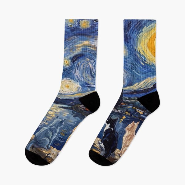 Item preview, Cats Beneath the Starry Night designed and sold by graficsfx.