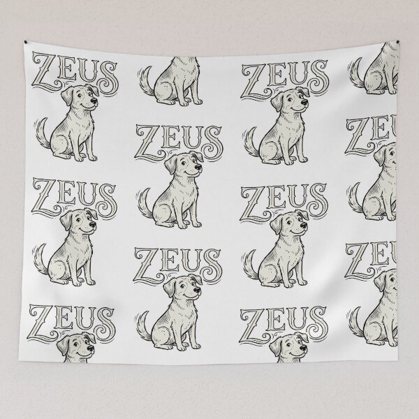 Item preview, Zeus Dog Sketch for Proud Zeus Pet Parents and Loyal Pup Lovers designed and sold by raedattia.