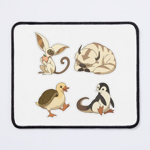 Item preview, Avatar Animal Stickers Appa Momo Turtle Duck designed and sold by Witcrafters.