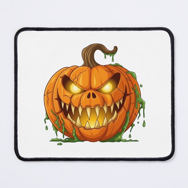 Item preview, Sinister Glowing Jack-o'-Lantern Monster with Green Slime designed and sold by interdesigner.