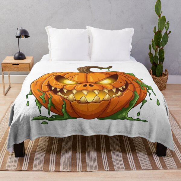 Item preview, Sinister Glowing Jack-o'-Lantern Monster with Green Slime    designed and sold by interdesigner.