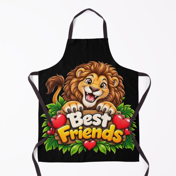 Item preview, Best Friends Lion – Cute Kawaii Lion & Wildlife Friendship designed and sold by aventi24.