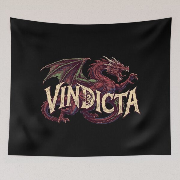 Item preview, Vindicta Dragon – Epic Dark Fantasy Dragon Art, Ancient Wyrm of Vengeance, Legendary Mythical Creature, Medieval RPG Beast, Powerful Dragon Name, Dragon Lover Gift designed and sold by Typologystudios.