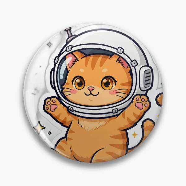 Item preview, Cute Orange Cat Astronaut in Space designed and sold by Amazing Graphics.