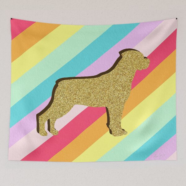 Item preview, Rottweiler and stripes designed and sold by Ana Gorozpe.