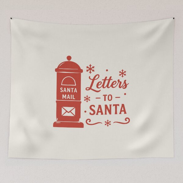 Item preview, Letters To Santa – Vintage Mailbox Christmas Art designed and sold by Tklezardesigns.