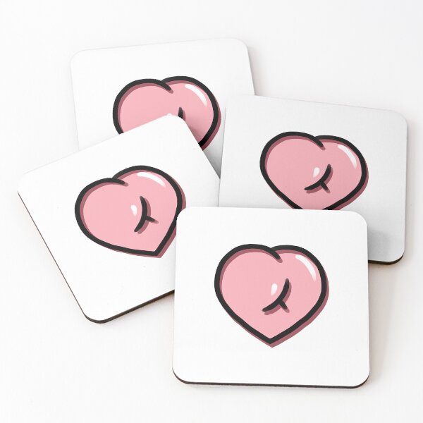 Item preview, Heart Shaped Gay Butt Art designed and sold by ZhivanCrimson.