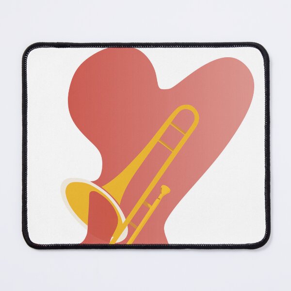 Item preview, Trombone Art Print, Jazz Music Print, Brass Instrument Art, Trombone Player Gift, Retro Music Room Decor, Modern Abstract Print designed and sold by Studio pod Burom.