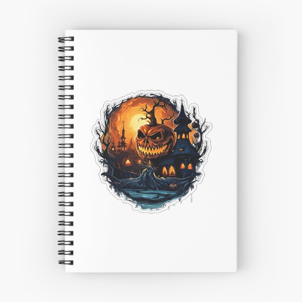 Item preview, Eerie Evil Pumpkin Monster and Haunted Gothic Castle Under Full Moon designed and sold by interdesigner.