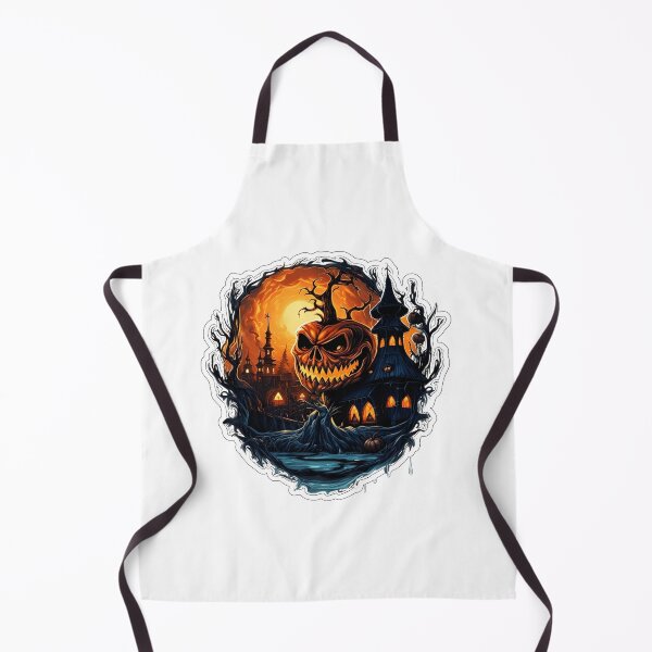 Item preview, Eerie Evil Pumpkin Monster and Haunted Gothic Castle Under Full Moon designed and sold by interdesigner.