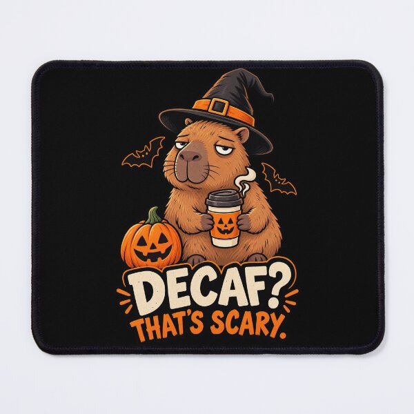 Item preview, Capybara Witch Decaf Coffee Scary Halloween Meme designed and sold by G-A-D-U.