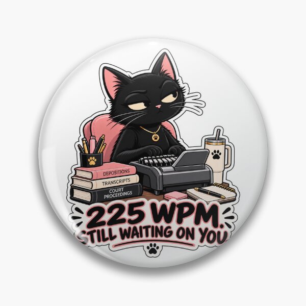 Item preview, 225 WPM Still Waiting on You – Funny Court Reporter designed and sold by InspireHerTribe.