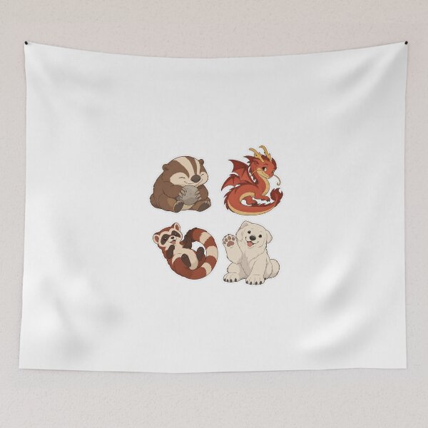 Item preview, Avatar Cute Baby Animals Fan Art Stickers designed and sold by Witcrafters.
