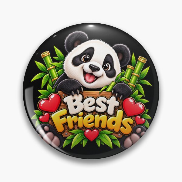 Item preview, Best Friends Panda – Cute Kawaii Panda Bear Friendship Design designed and sold by aventi24.