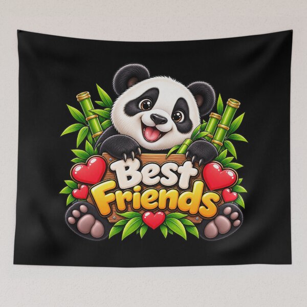 Item preview, Best Friends Panda – Cute Kawaii Panda Bear Friendship Design designed and sold by aventi24.
