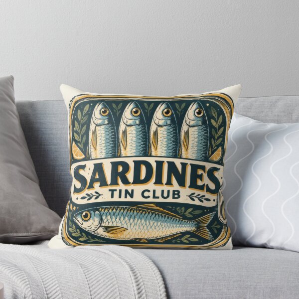 Item preview, Sardines Tin Club design with fish designed and sold by anytka.