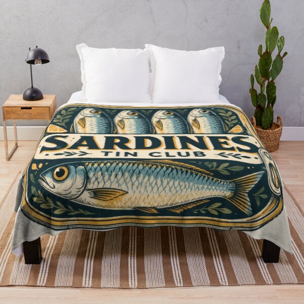 Item preview, Sardines Tin Club design with fish designed and sold by anytka.