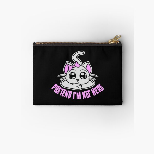 Item preview, Pretend i'm not here Funny Antisocial Cat Pet Girl Pretty designed and sold by shirt-o-mat.