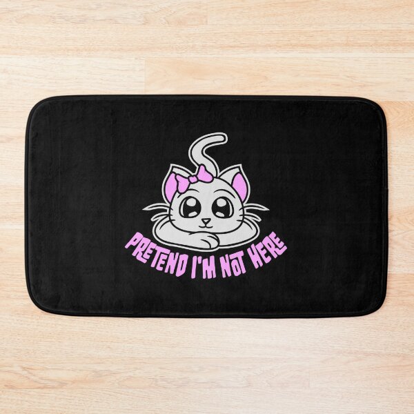 Item preview, Pretend i'm not here Funny Antisocial Cat Pet Girl Pretty designed and sold by shirt-o-mat.