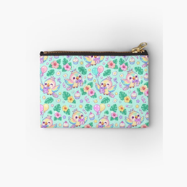 Item preview, Kawaii Birthday Baby Parrot Pastel Pattern designed and sold by Soft Berry Studio.