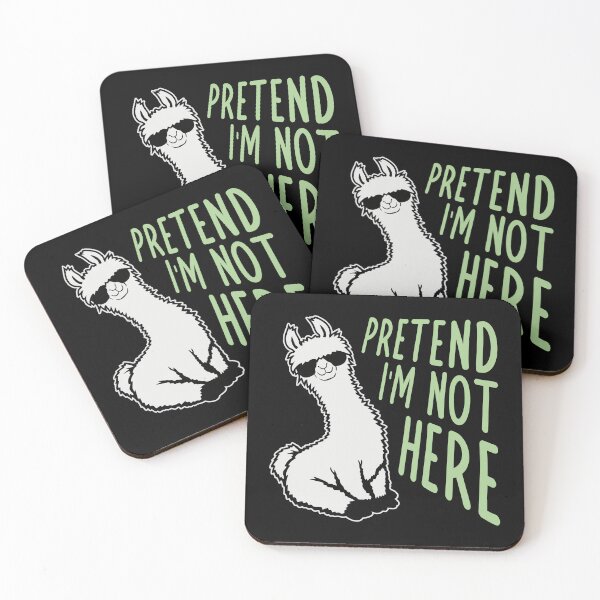 Item preview, Pretend i'm not here Funny Antisocial Llama Cool Sunglasses designed and sold by shirt-o-mat.